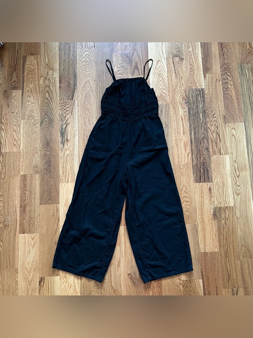 Old Navy Black Linen Jumpsuit